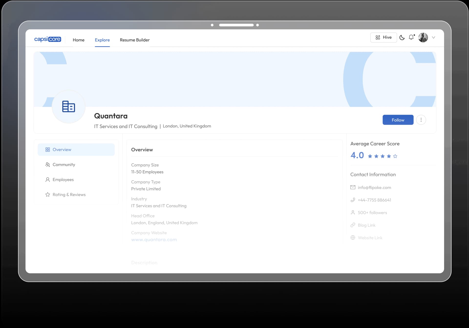 Company Branding & Reach base